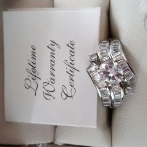 Tesori Mondo Treasures of the World 925 Sterling Silver Wedding/Engagement ring